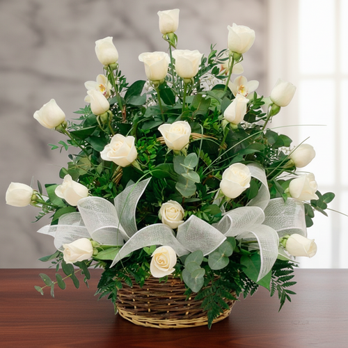 Pure White Floral Arrangement