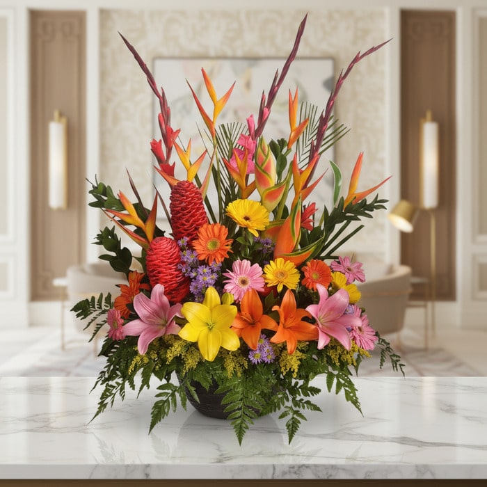 Arreglo Floral Exótico Fusión